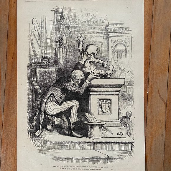 Thomas Nast, Harpers Weekly, Antique Print, Woodcut Engraving - Picture 1 of 5